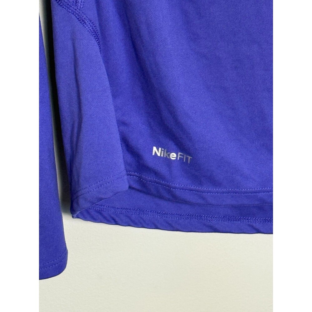 Nike Womens Sz Large Purple Drifit Long Sleeve Crew Neck Stretch Athleisure - Picture 5 of 5